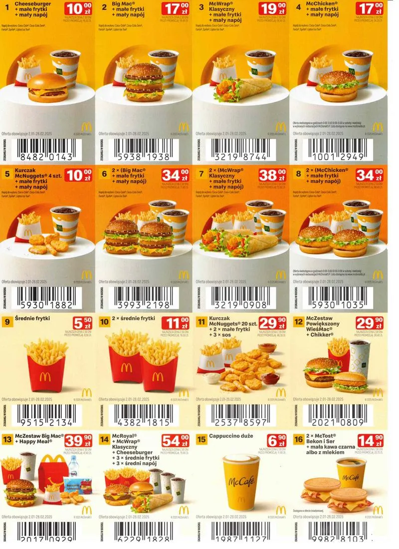 Najlepsze promocje McDonald's kupony