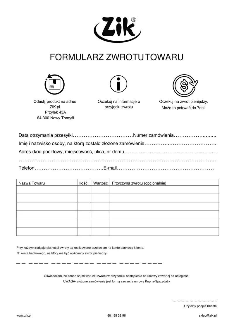 Prawa konsumenta przy zwrocie towaru